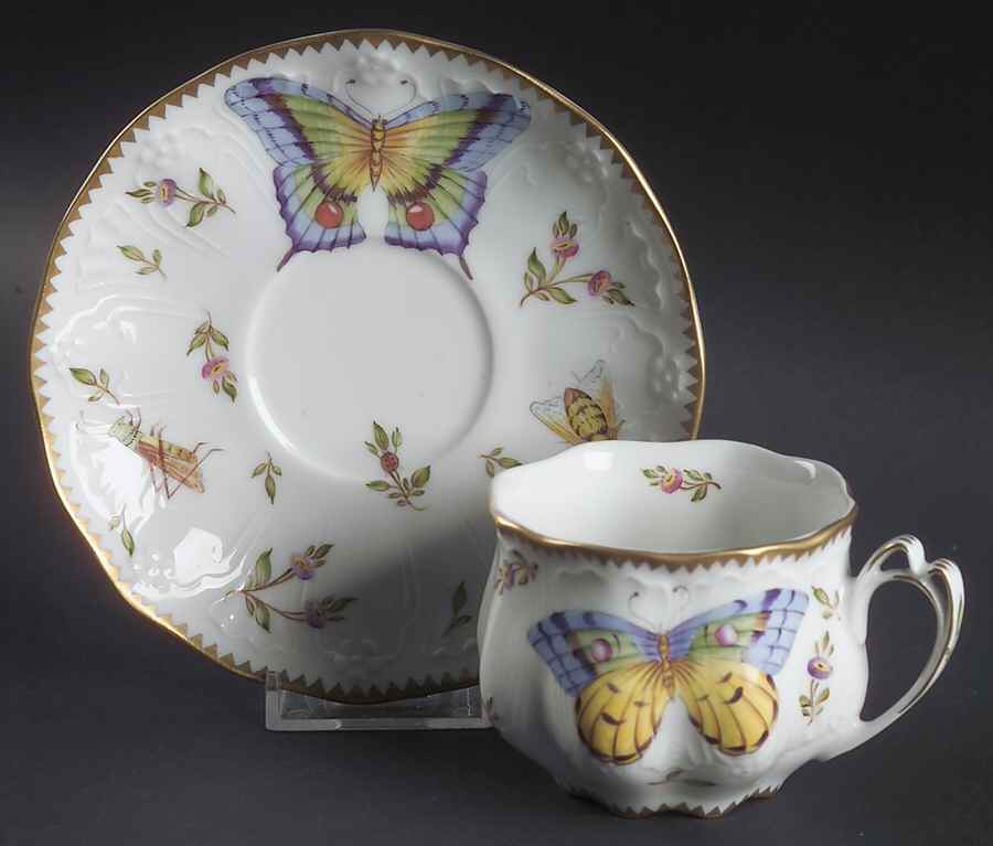 Budapest Spring Flat Cup & Saucer Set by Anna Weatherley-1