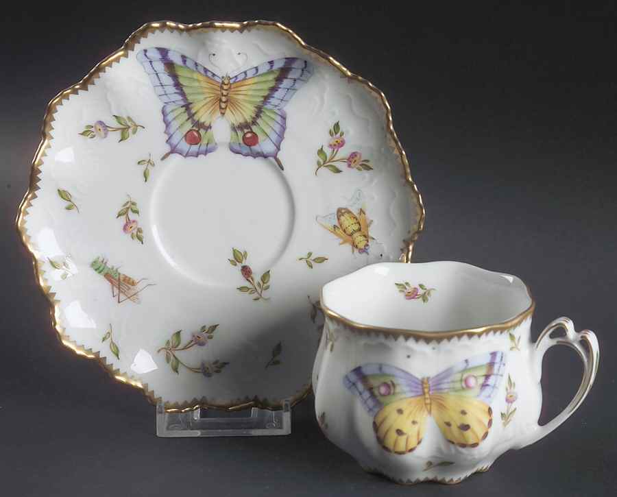 Budapest Spring Flat Cup & Saucer Set by Anna Weatherley-1