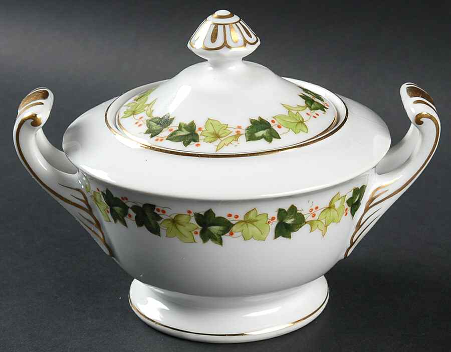 May Fair (No Ivy Around Center) Sugar Bowl & Lid by Aladdin-1