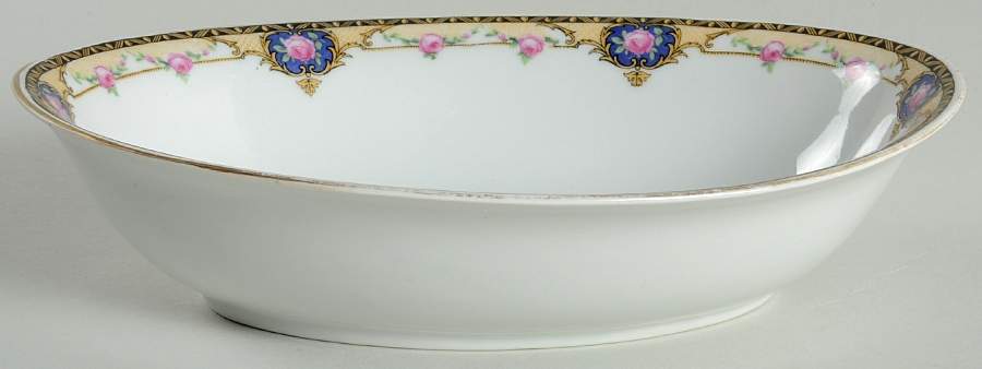 ALZ1 9" Oval Vegetable Bowl by A Laufer (Czech)-1