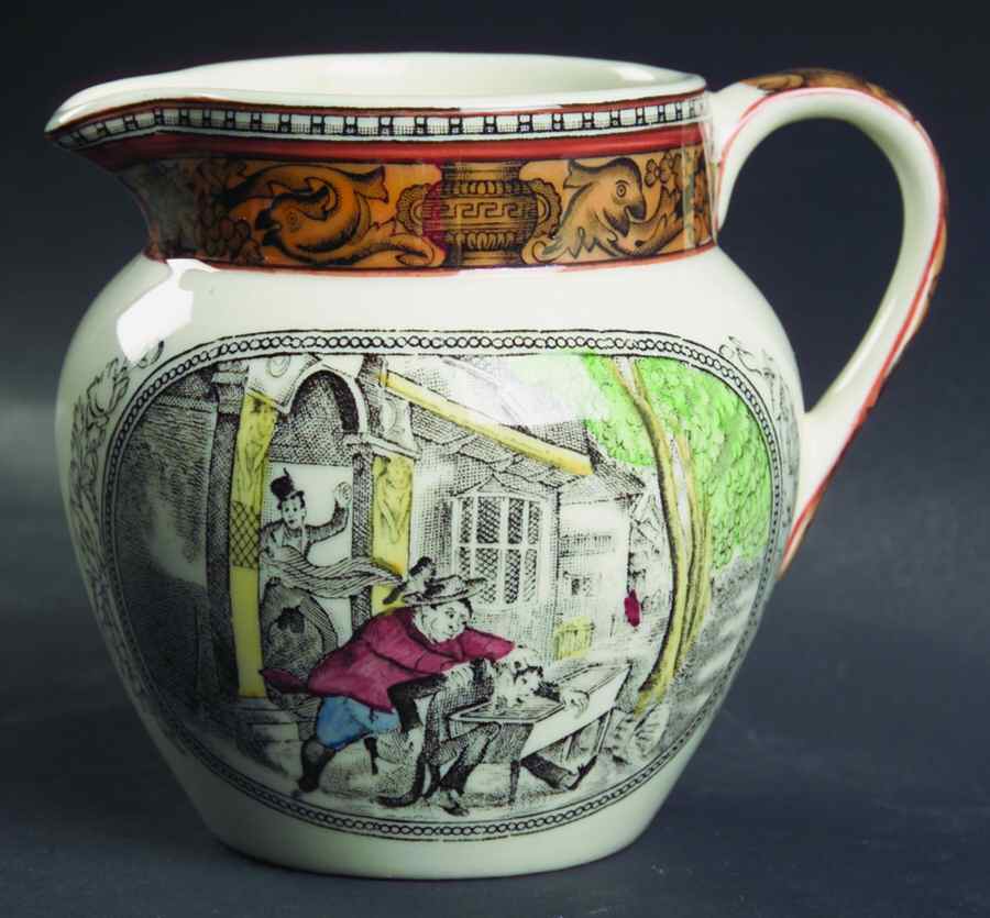Dickens Rust (Multisided) Creamer by Adams China-1