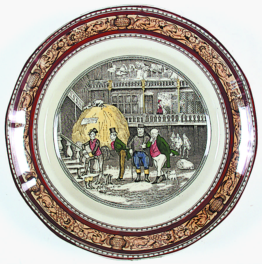 Dickens Rust (Multisided) Dinner Plate by Adams China-1