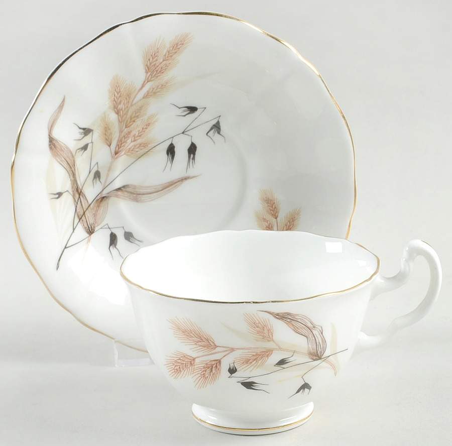 Harvest Footed Cup & Saucer Set by Adderley-1