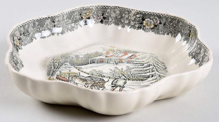 American Ways & Days (Multicolor) 8" Large Fruit Bowl by Adams China-1