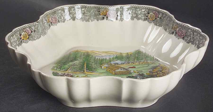 American Ways & Days (Multicolor) Large Fruit Bowl by Adams China-1