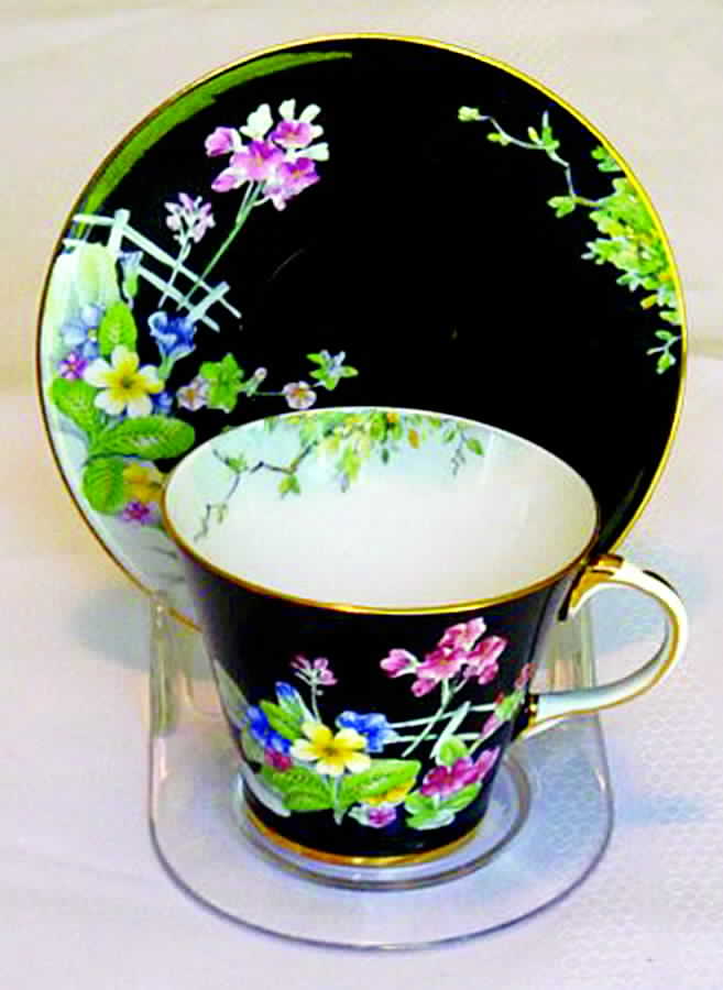 B5029 Flat Cup & Saucer Set by John  Aynsley & Sons-1