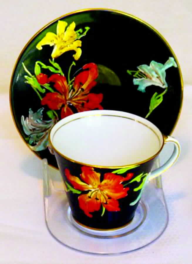 B4823 Flat Cup & Saucer Set by John  Aynsley & Sons-1
