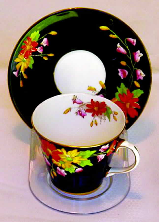 B4822 Flat Cup & Saucer Set by John  Aynsley & Sons-1