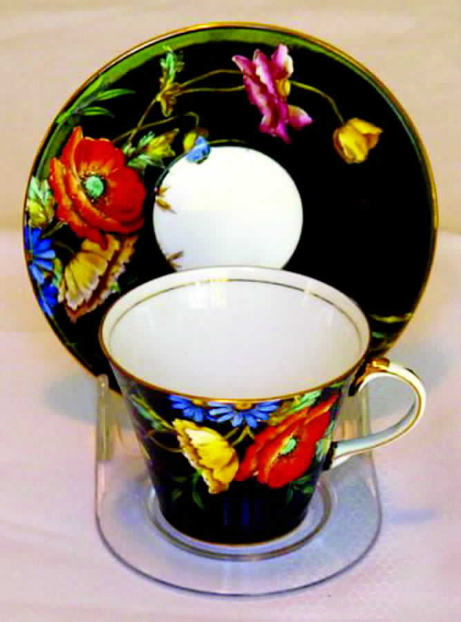 B4156 Flat Cup & Saucer Set by John  Aynsley & Sons-1