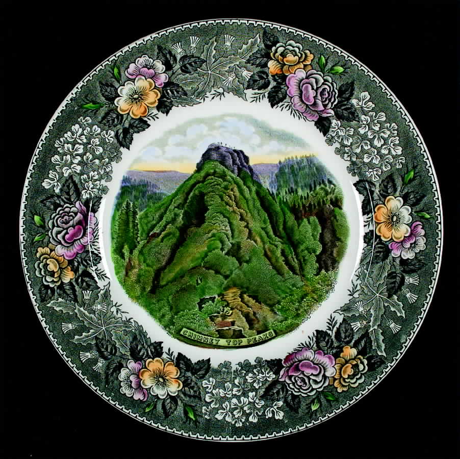 Great Smoky Mtn Nat'l Park Dinner Plate by Adams China-1