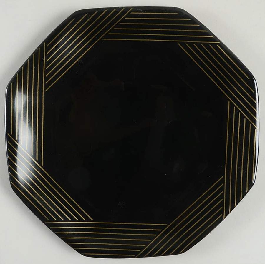 Marine Gold Salad Plate by Arcoroc-1