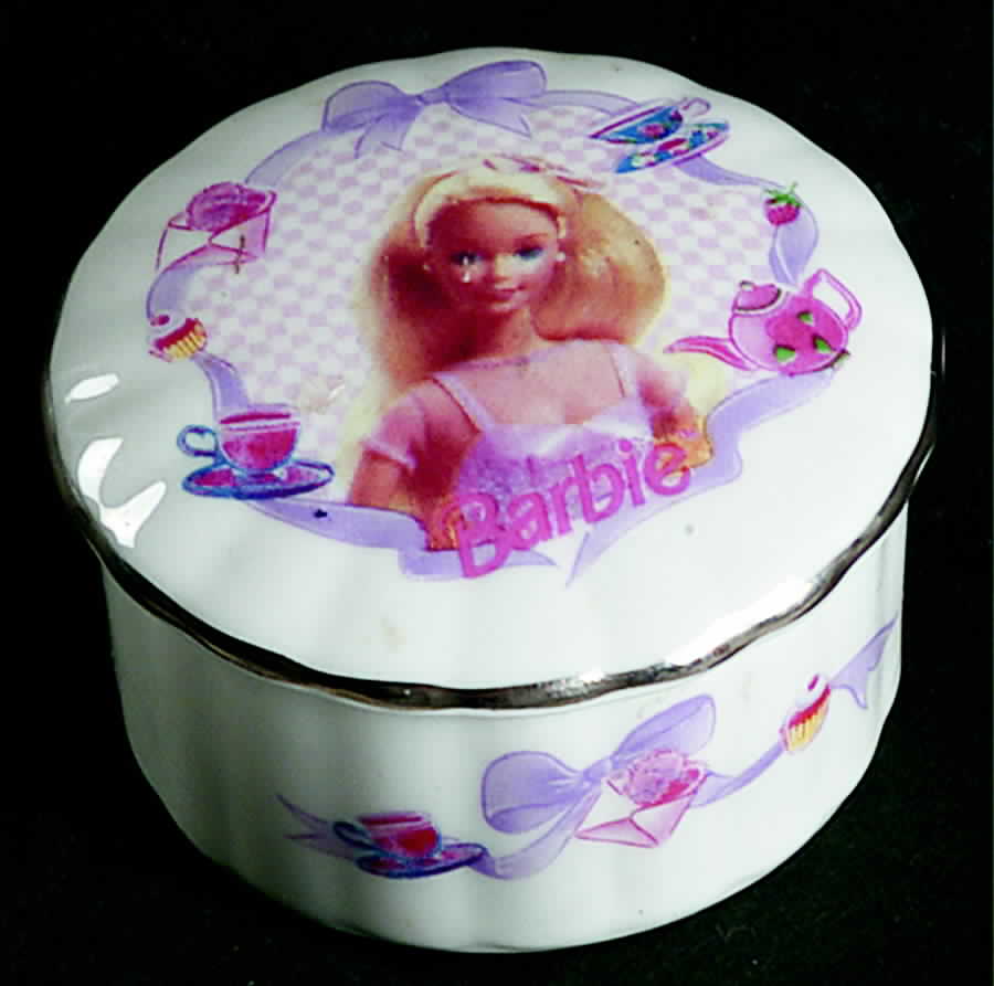 Barbie Trinket Box & Lid by John  Aynsley & Sons-1