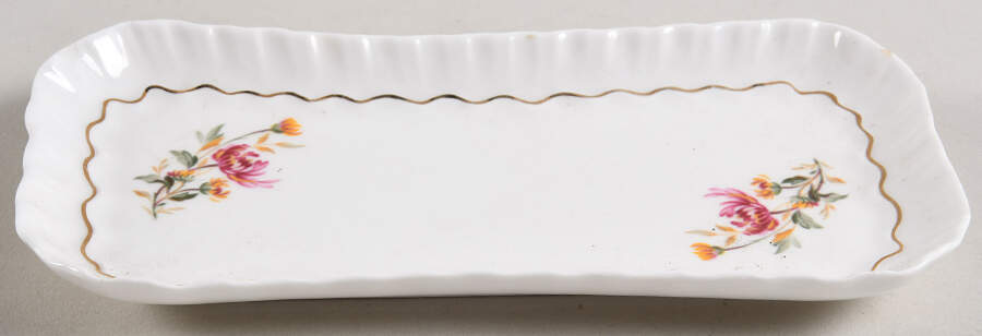 Chrysanthemum Tray for Mini Creamer & Open Sugar by Adderley-1