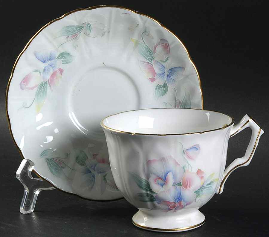 AYN99 Footed Cup & Saucer Set by John  Aynsley & Sons-1
