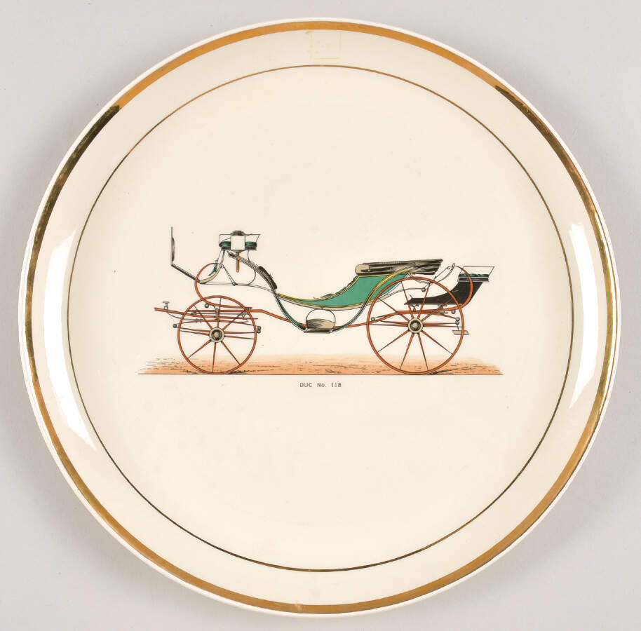 Coach Series Coupe Dinner Plate by Atlas China Co-1