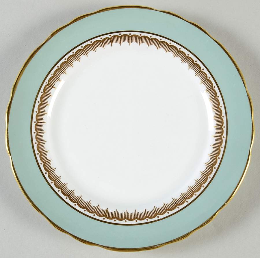 Embassy Green (Scalloped) Bread & Butter Plate by John  Aynsley & Sons-1