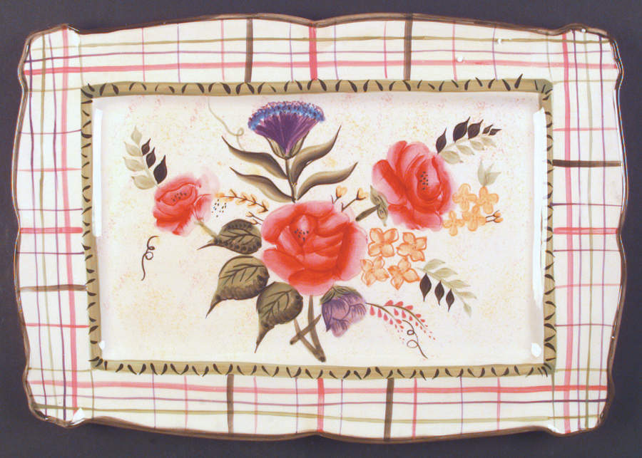 Laura 16" Rectangular Serving Platter by 222 Fifth (PTS)-1
