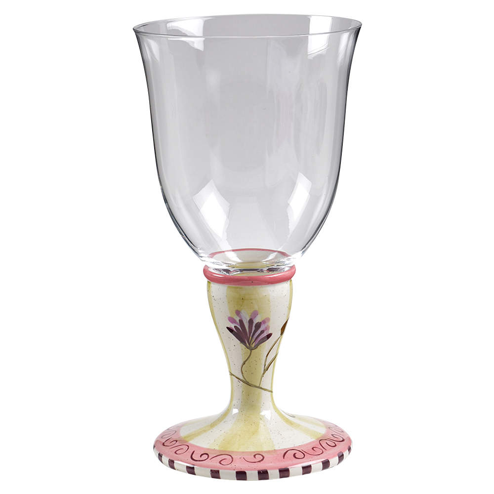 Laura Glassware Iced Tea with China Foot by 222 Fifth (PTS)-1