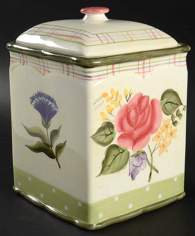 Laura Medium Canister & Lid by 222 Fifth (PTS)-1