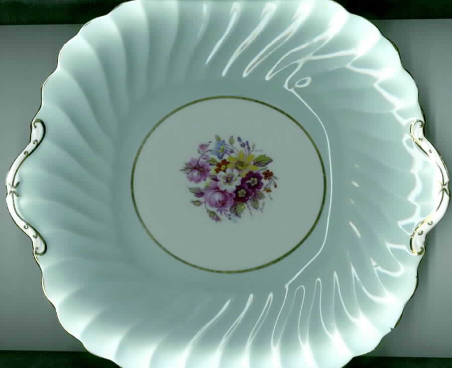 C1120-1 Handled Cake Plate by John  Aynsley & Sons-1