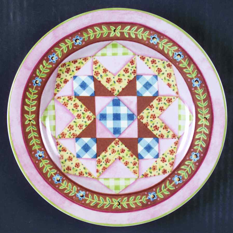Homespun Salad Plate by 222 Fifth (PTS)-1