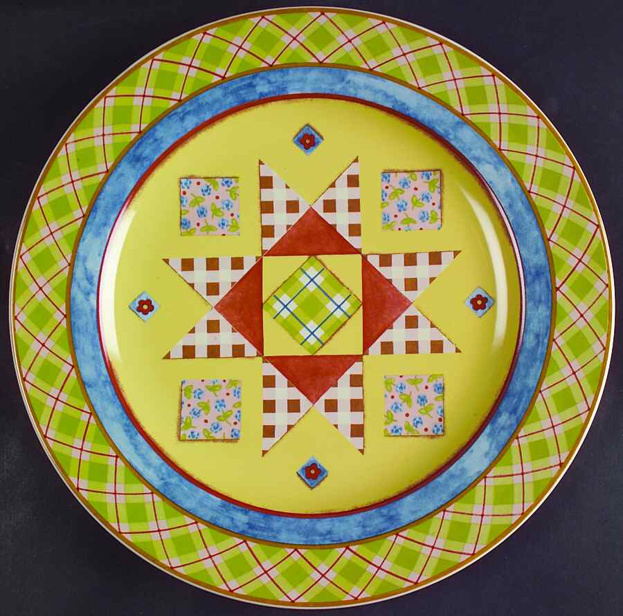 Homespun 12" Chop Plate (Round Platter) by 222 Fifth (PTS)-1