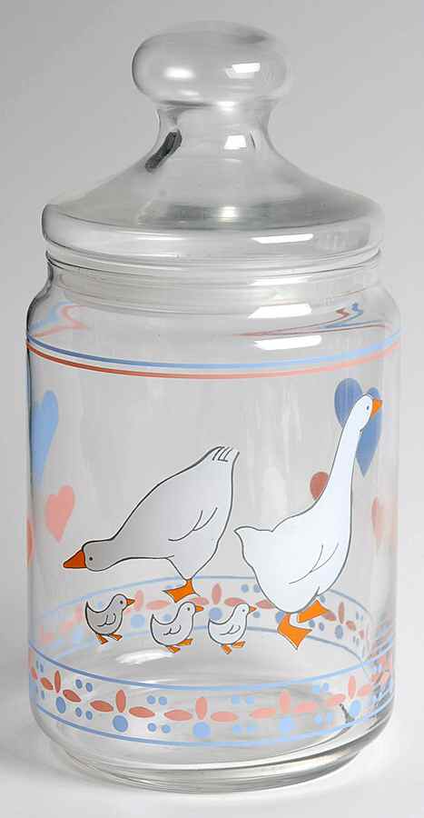 Hearts 'N Geese 5" Glassware Storage Jar & Lid by Arcopal-1