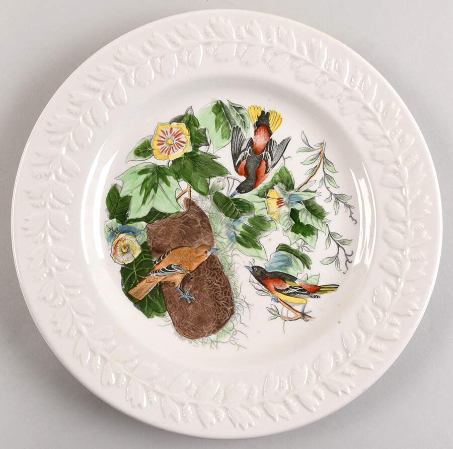 Birds of America Dinner Plate by Adams China-1