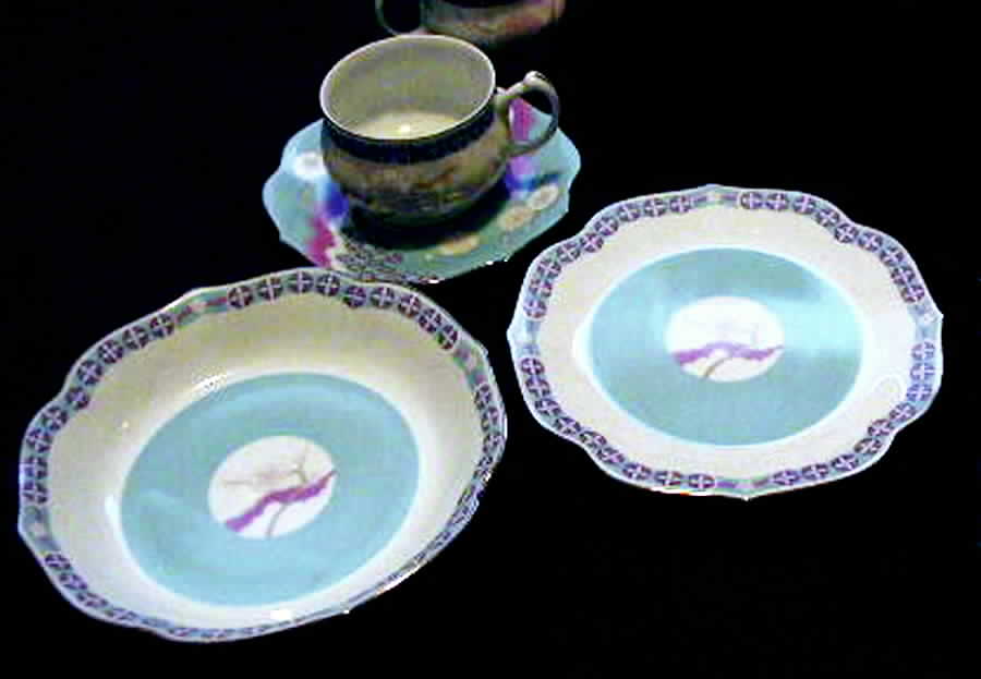 Jasmine Mist Turquoise Salad Plate by Arita-1