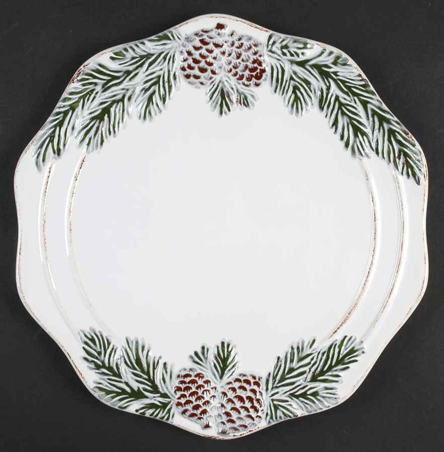 Vintage Pine Flat Cake Plate/Cheese Plate by Ambiance-1