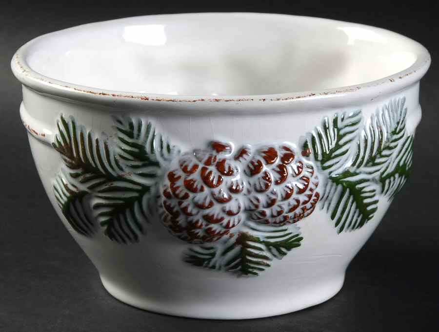Vintage Pine Soup/Cereal Bowl by Ambiance-1