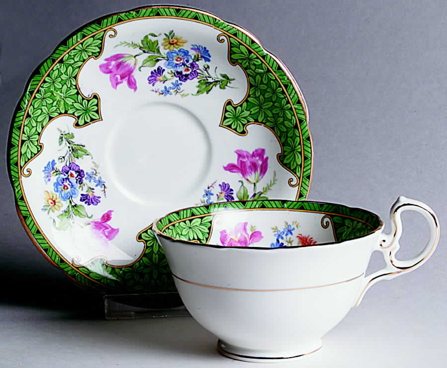 7368 Footed Cup & Saucer Set by John  Aynsley & Sons-1