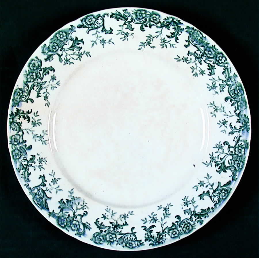 Gloria Blue Green Salad Plate by Adams China-1