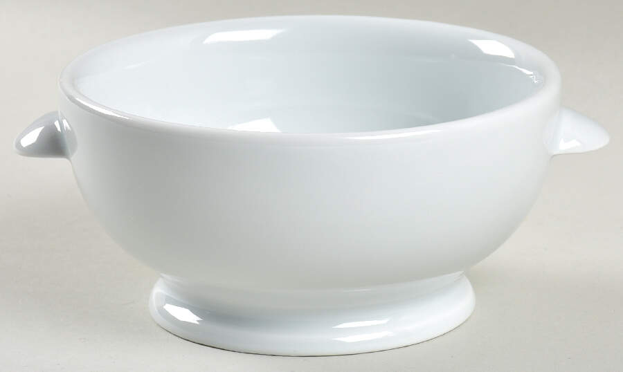 Sevres Footed Bouillon Bowl with Handles by Apilco-1