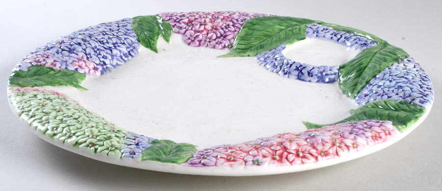Hydrangea (3376) Chip Bowl/Plate for Chip & Dip Set by American Atelier-1