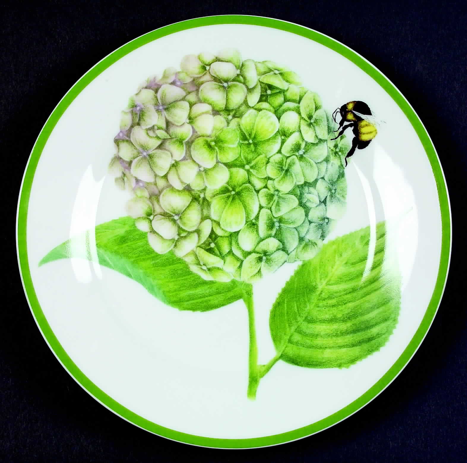 Hydrangea (3376) Salad/Dessert Plate by American Atelier-1