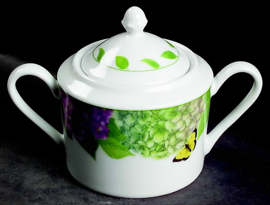 Hydrangea (3376) Sugar Bowl & Lid by American Atelier-1