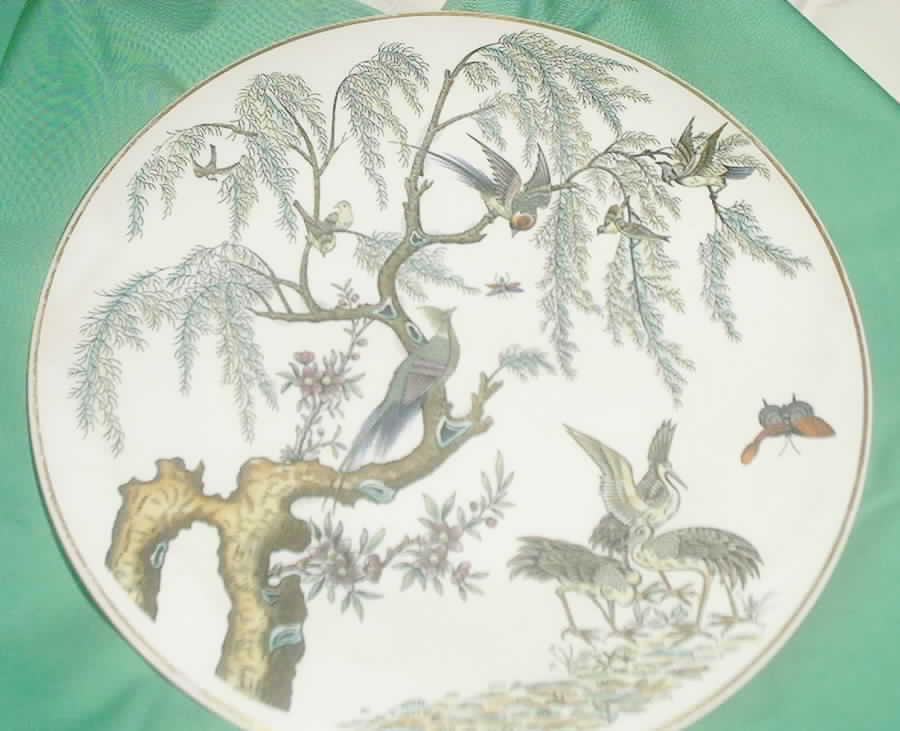 Koro (Coupe, Gold Trim) Luncheon Plate by Ashworth Bros-1