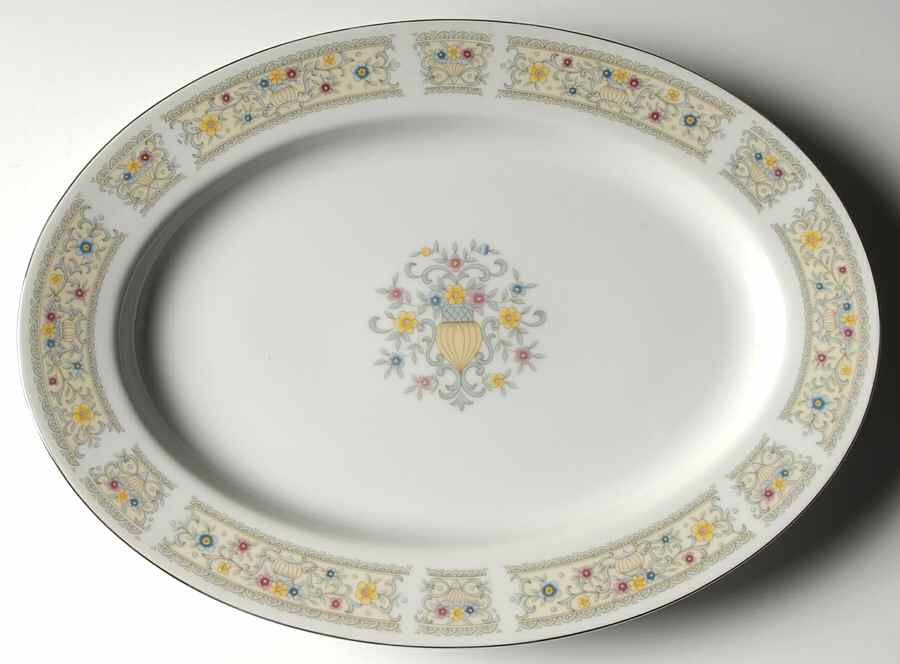 Renaissance 12" Oval Serving Platter by Ambiance-1