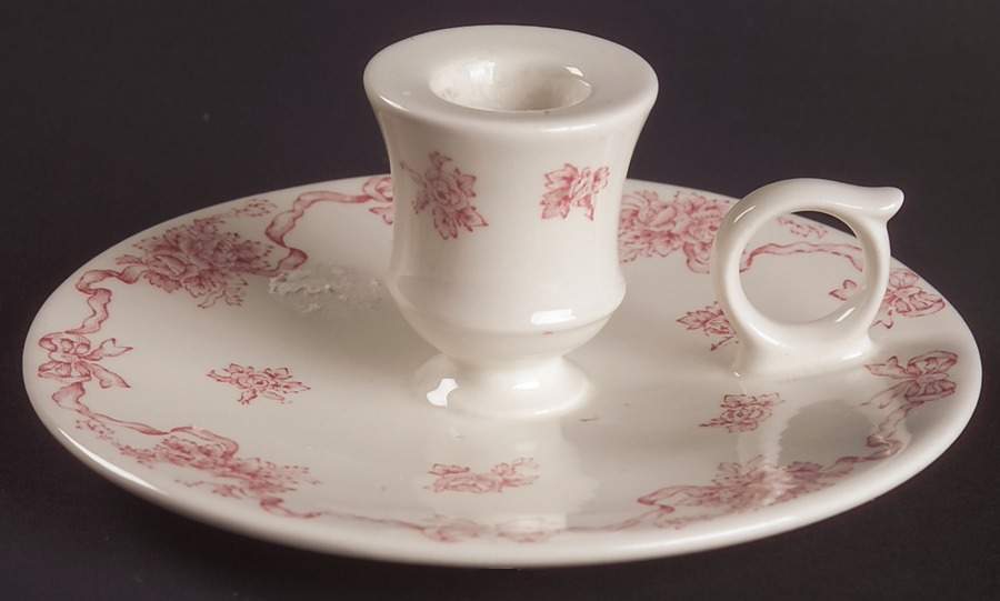 Ribbons Pink Candleholder by Laura Ashley-1