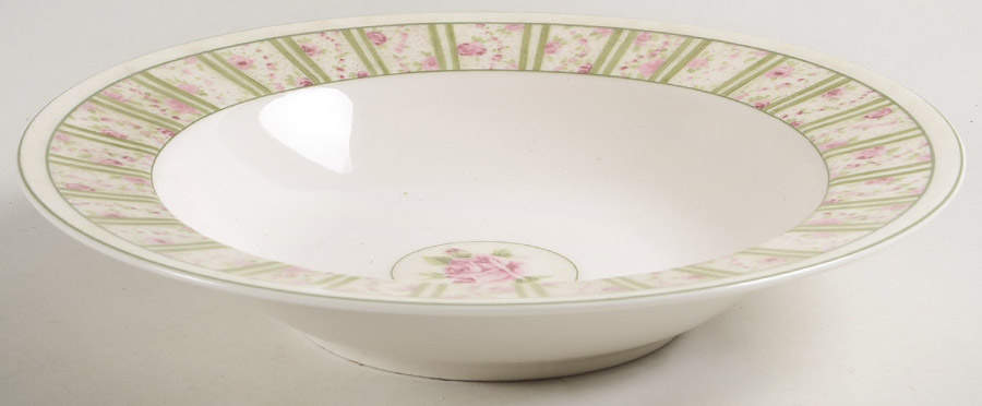 Penny's Roses Large Rim Soup Bowl by 222 Fifth (PTS)-1
