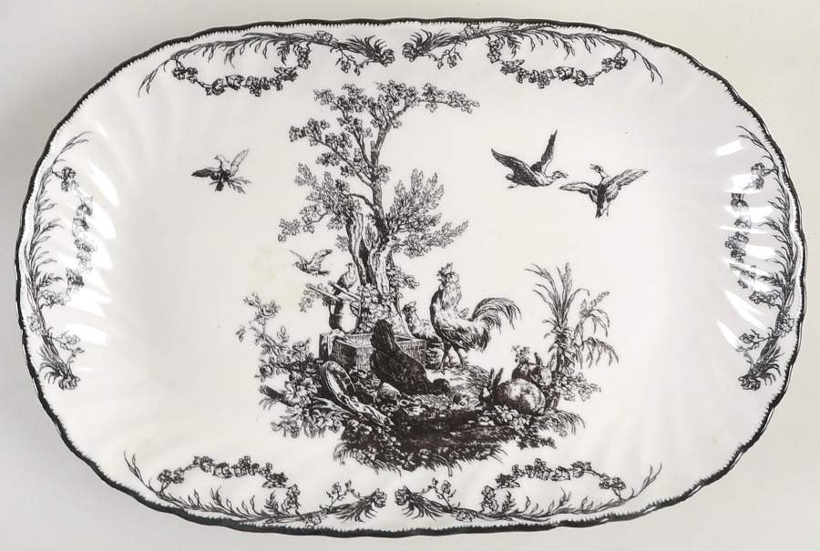 AUV2 12" Oval Serving Platter by Aux Au Provence-1