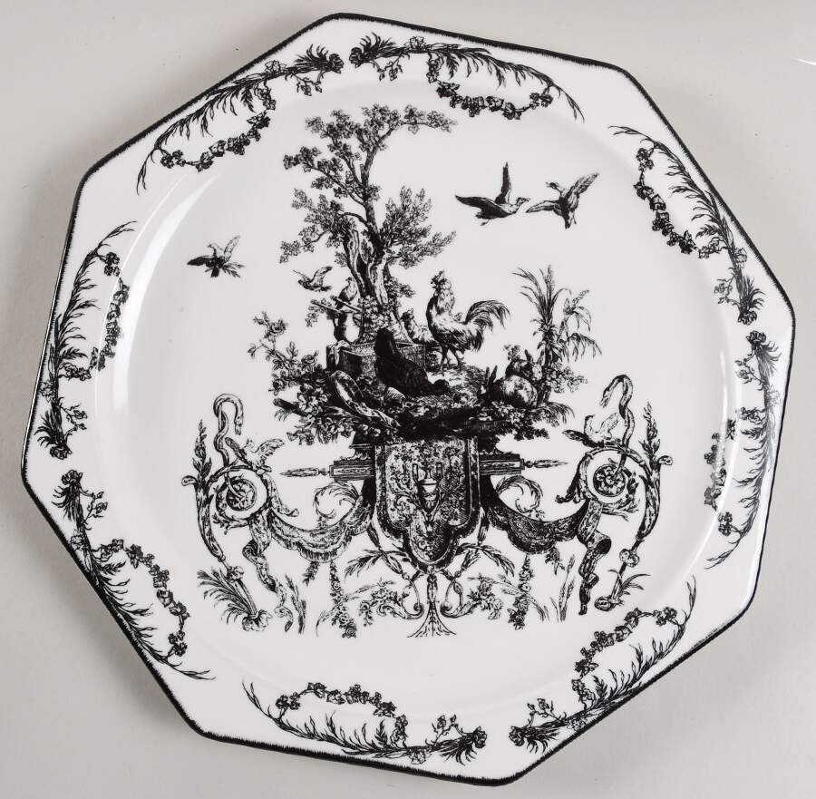 AUV2 13" Octagonal Serving Platter by Aux Au Provence-1