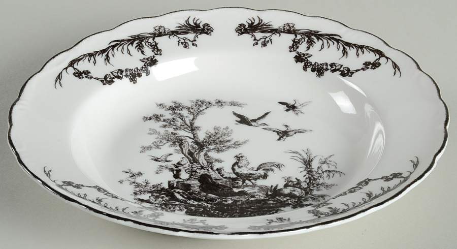 AUV2 Large Rim Soup Bowl by Aux Au Provence-1