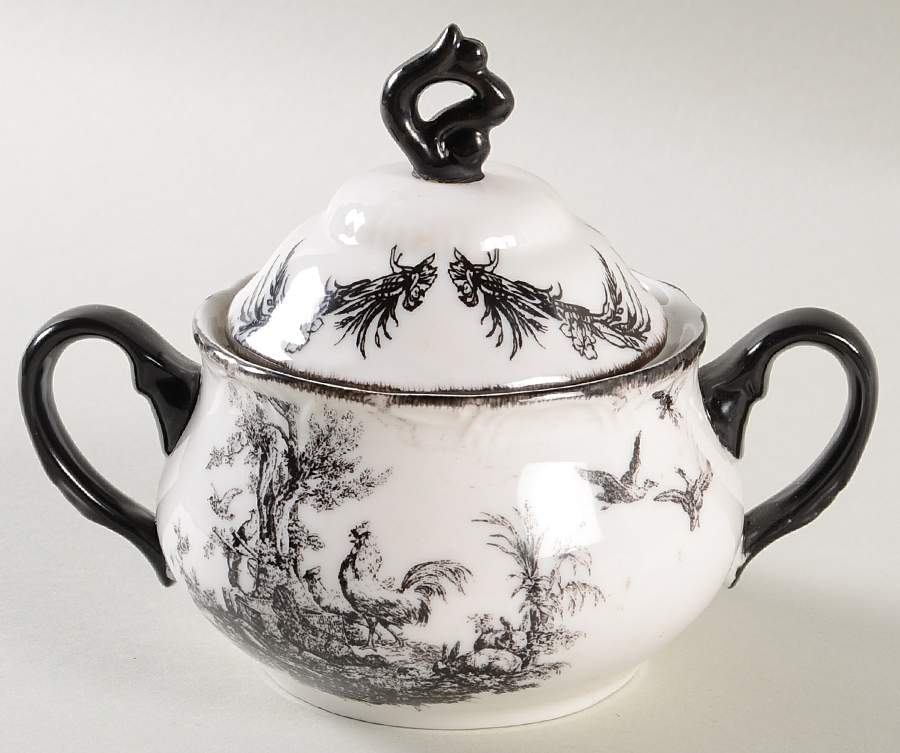 AUV2 Sugar Bowl & Lid by Aux Au Provence-1