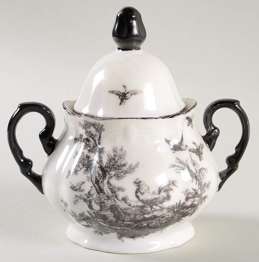 AUV2 Sugar Bowl & Lid by Aux Au Provence-1