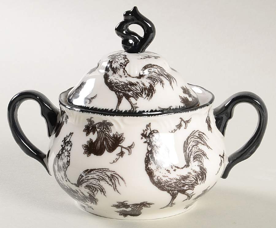 AUV2 Sugar Bowl & Lid by Aux Au Provence-1