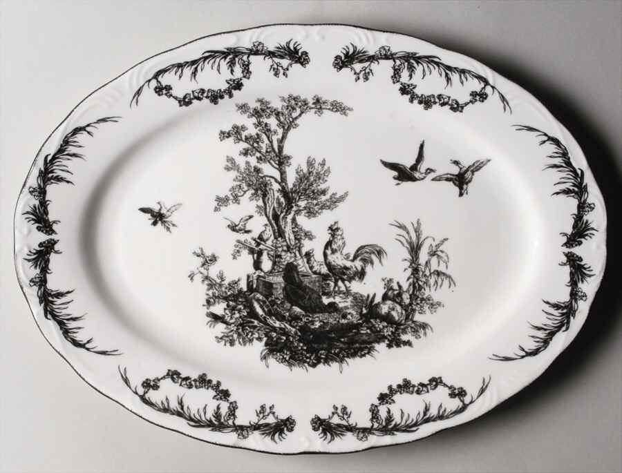 AUV2 13" Oval Serving Platter by Aux Au Provence-1