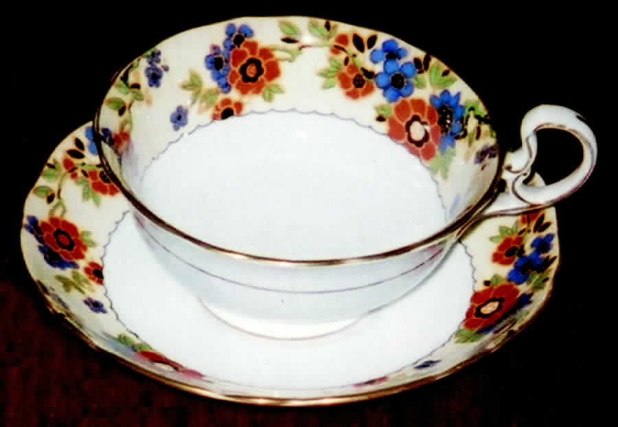 4509 Footed Cup & Saucer Set by John  Aynsley & Sons-1
