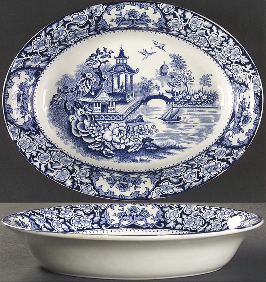 ATO2 10" Oval Vegetable Bowl by Alton (England)-1